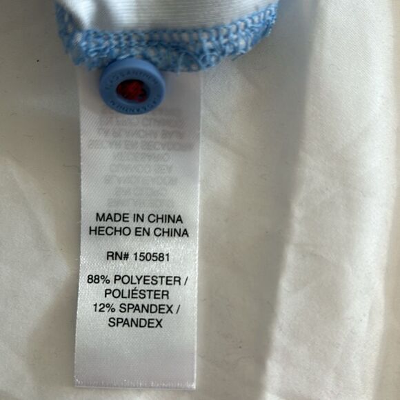 Flat & Anthem Madeflex Performance Chest Striped Polo Blue, XXL, NWT - Picture 10 of 10